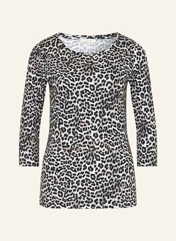 lilienfels Shirt with 3/4 sleeves GRAY/ BLACK