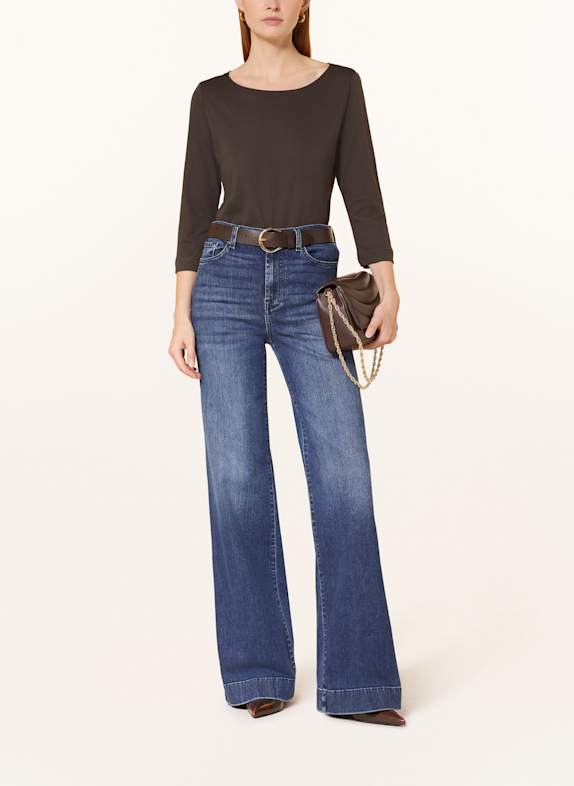 lilienfels Longsleeve met 3/4-mouwen MARRON FONCÉ