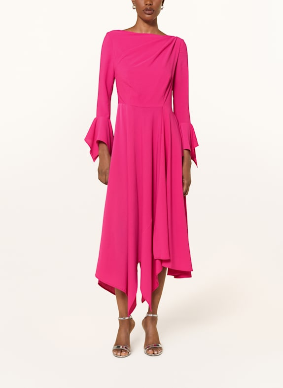 TALBOT RUNHOF Cocktailkleid mit Volants PINK