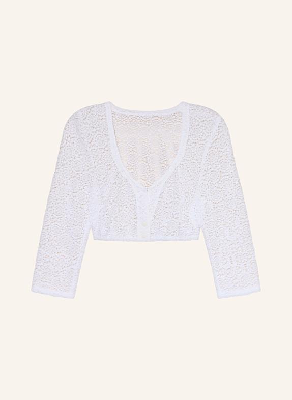 Johann & Johanna Dirndlbluse aus Spitze mit 3/4-Arm WEISS