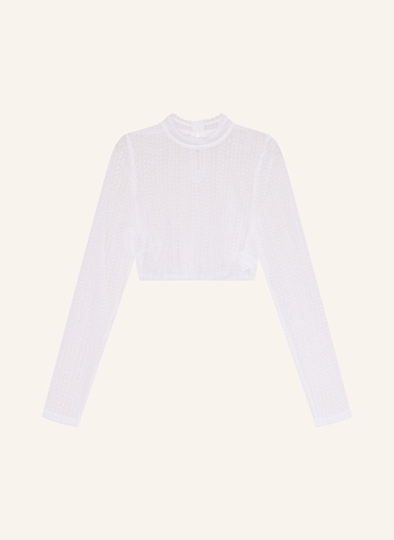 WALDORFF Dirndlbluse aus Spitze WEISS