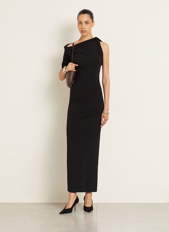 JACQUEMUS Cocktail dress LA ROBE DRAPEADO BLACK