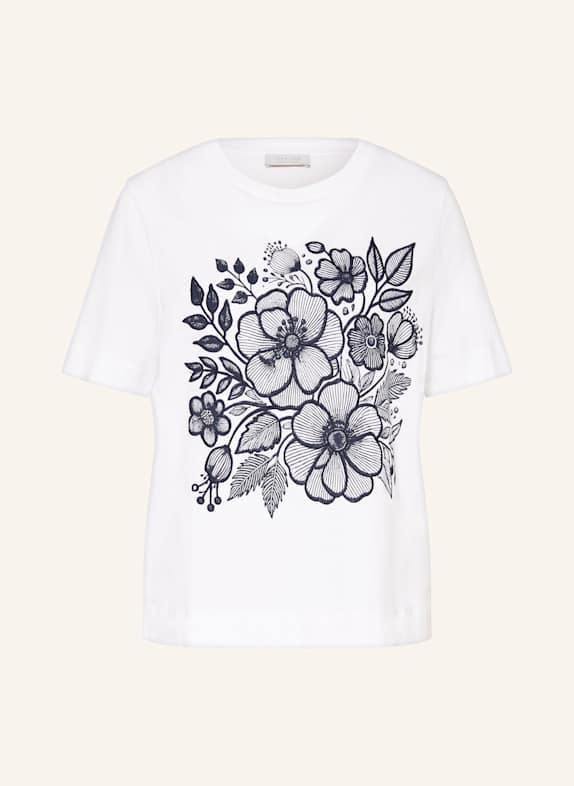 Rich & Royal T-Shirt WEISS/ DUNKELBLAU