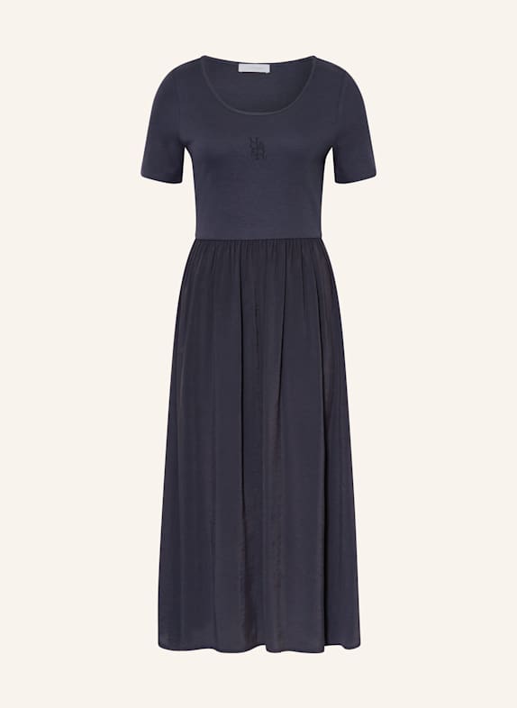 Rich & Royal Kleid im Materialmix DUNKELBLAU
