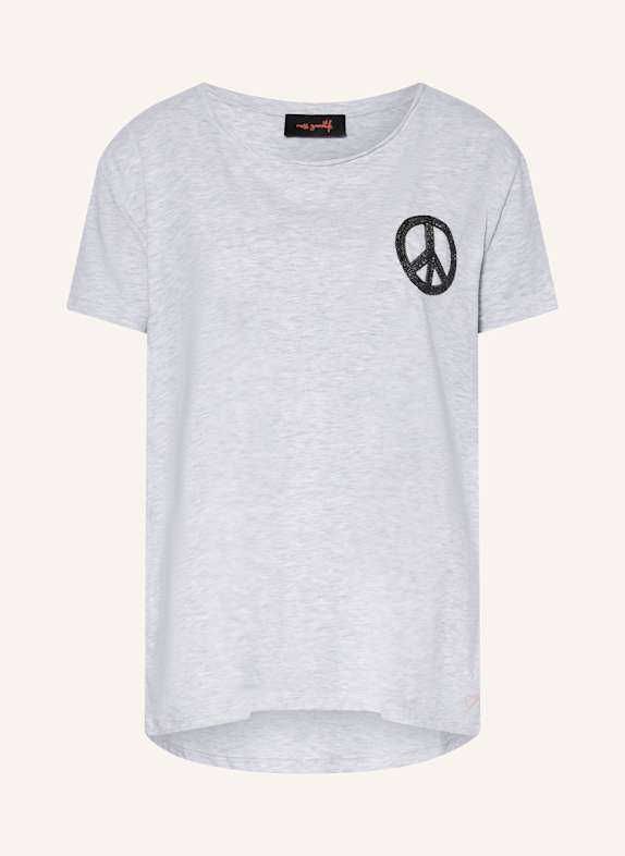 miss goodlife T-shirt z cekinami JASNOCZARY / CZARNY / JASKRAWY MOCNORÓŻOWY