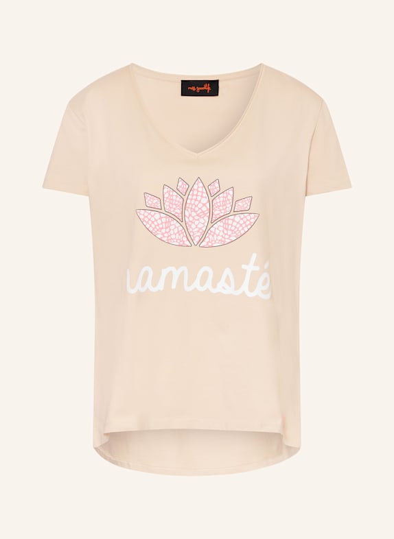 miss goodlife T-Shirt BEIGE/ WEISS/ NEONPINK