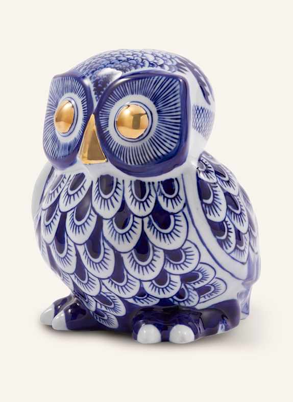 POLSPOTTEN Sparschwein OWL BLAU/ WEISS/ GOLD