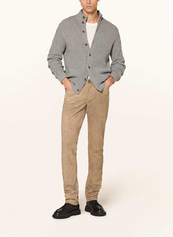 MEINDL Leren broek ROMEO Regular Fit LICHTBRUIN