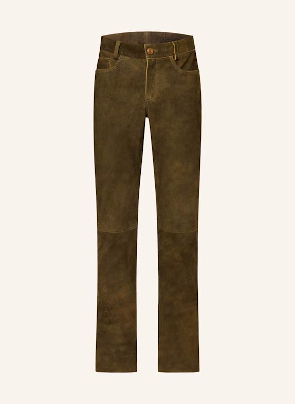 MEINDL Trachten-Lederhose ROMEO Regular Fit DUNKELBRAUN