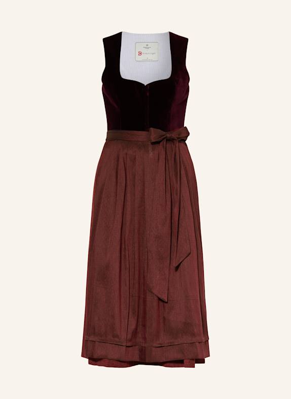 Heimatglück Tracht Dirndl HACKERL DUNKELROT