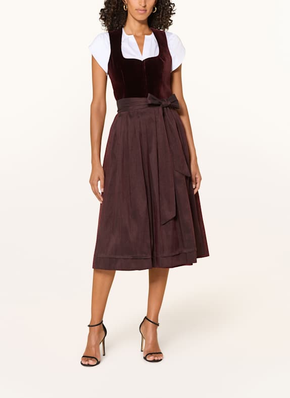 Heimatglück Tracht Dirndl HACKERL DONKERROOD