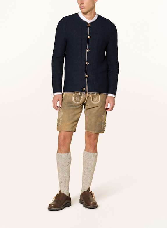 Grasegger Gebreide jas van merinowol DONKERBLAUW