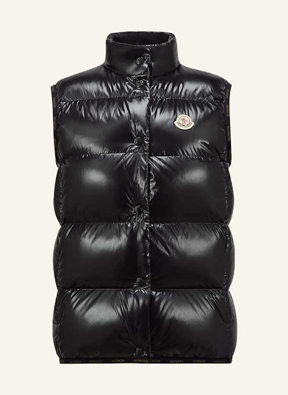 MONCLER Péřová vesta BADIA ČERNÁ