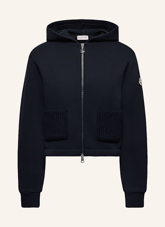 MONCLER Bluza rozpinana GRANATOWY