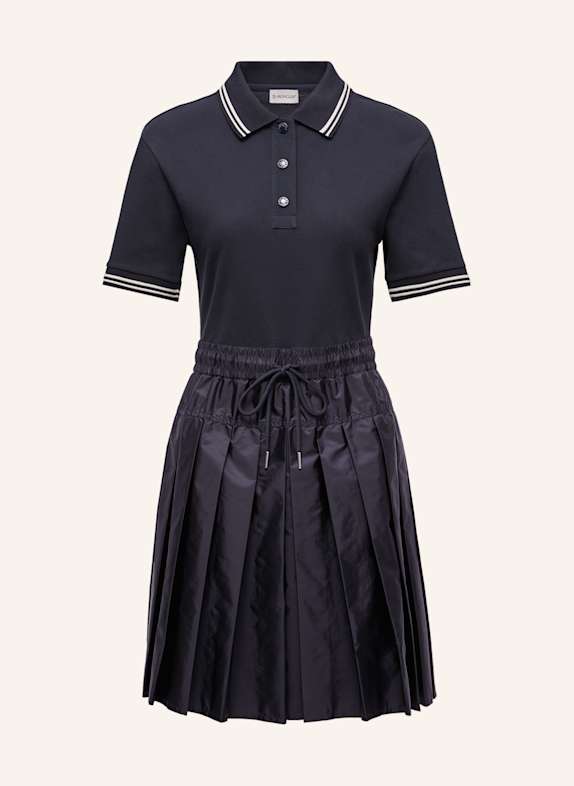 MONCLER Kleid im Materialmix DUNKELBLAU