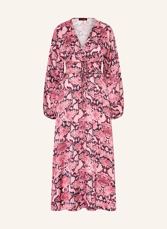 miss goodlife Satinkleid SNAKE PINK
