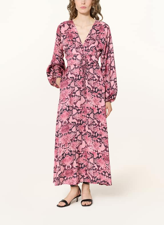 miss goodlife Satinkleid SNAKE PINK