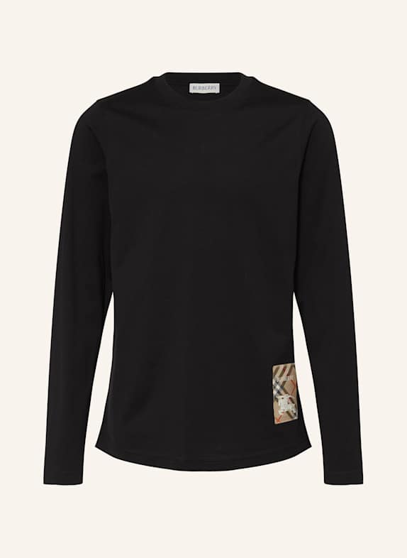 BURBERRY Longsleeve SCHWARZ