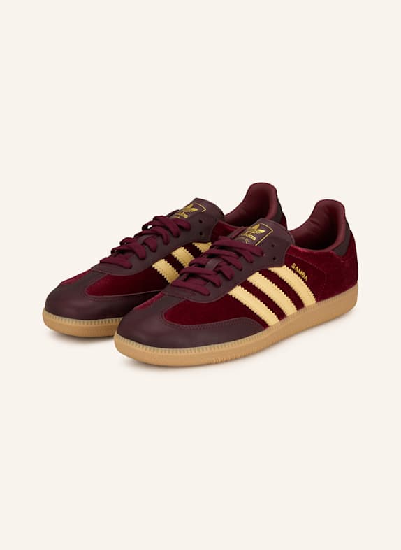 adidas Originals Sneakersy SAMBA OG CIEMNOCZERWONY/ ECRU