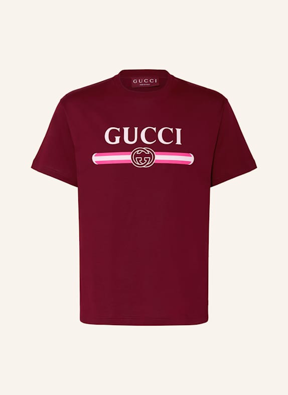 GUCCI T-Shirt DUNKELROT