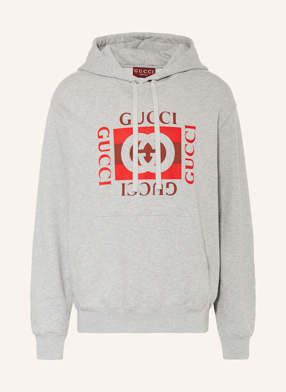GUCCI Hoodie 1230 GREY MELANGE/MC