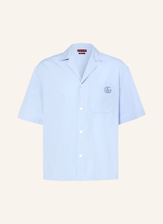 GUCCI Resort shirt comfort fit LIGHT BLUE