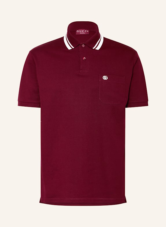GUCCI Piqué-Poloshirt 6207 ROSSO ANCORA