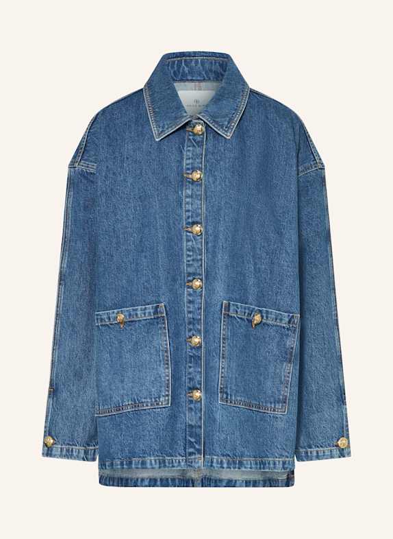 ANINE BING LUCA denim overshirt BLUE