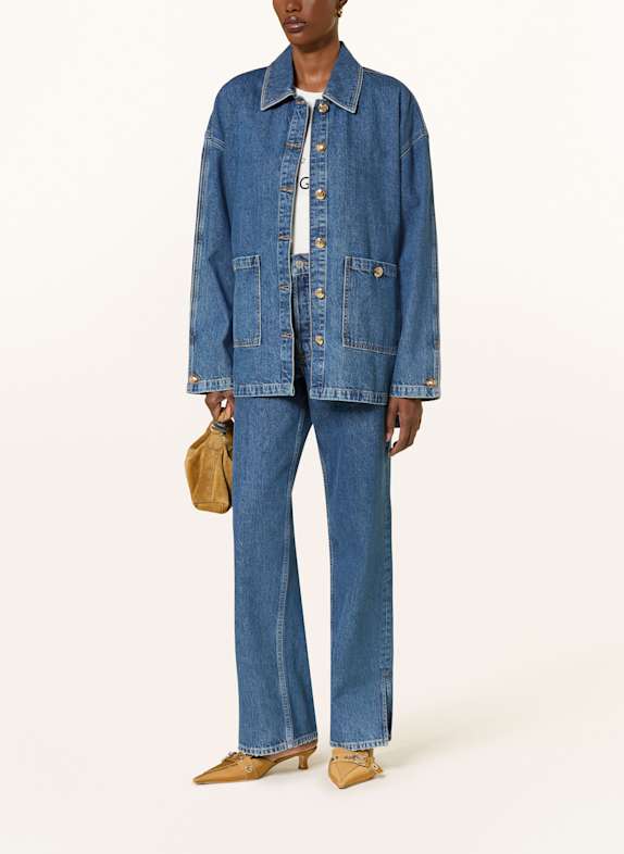 ANINE BING LUCA denim overshirt BLUE
