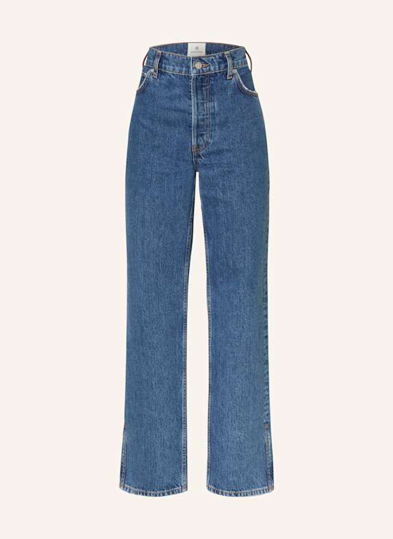 ANINE BING Jeansy ROY WASHED BLUE CLEAN INDIGO DENIM