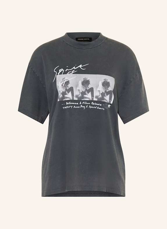 ANINE BING T-shirt ASHTON CZIEMNOSZARY
