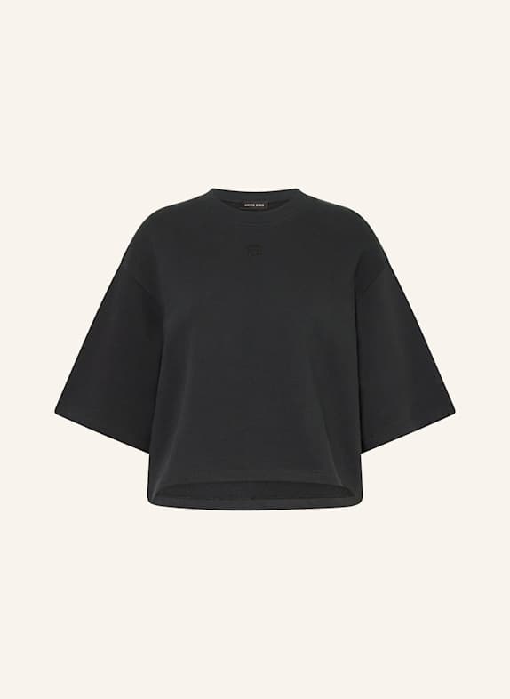 ANINE BING MYERS cropped shirt BLACK