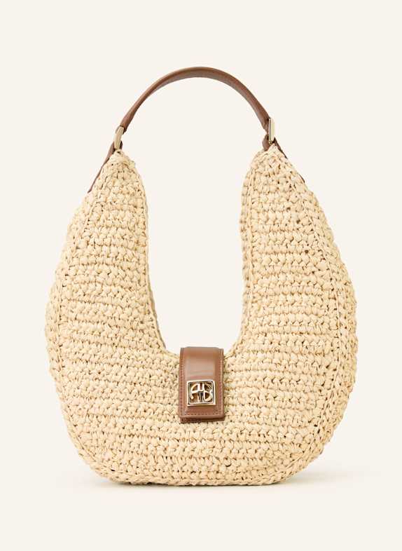 ANINE BING Hobo bag LOU BEIGE