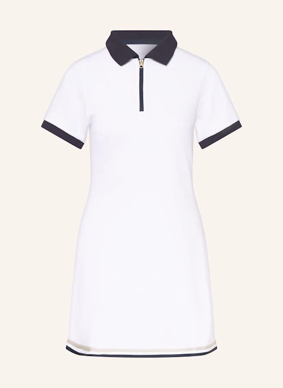 VARLEY Piqué-Tenniskleid VALENTINA COURT WEISS/ DUNKELBLAU