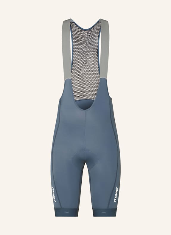 MAAP Radhose TRAINING BIB 3.0 mit Trägern und gepolstertem Einsatz BLAUGRAU