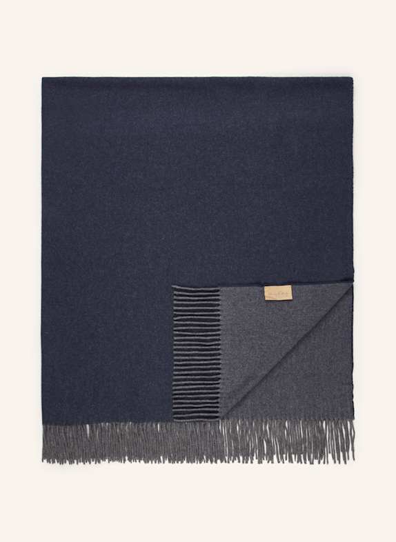 Christian Fischbacher Cashmere-Plaid ASPEN DUNKELBLAU