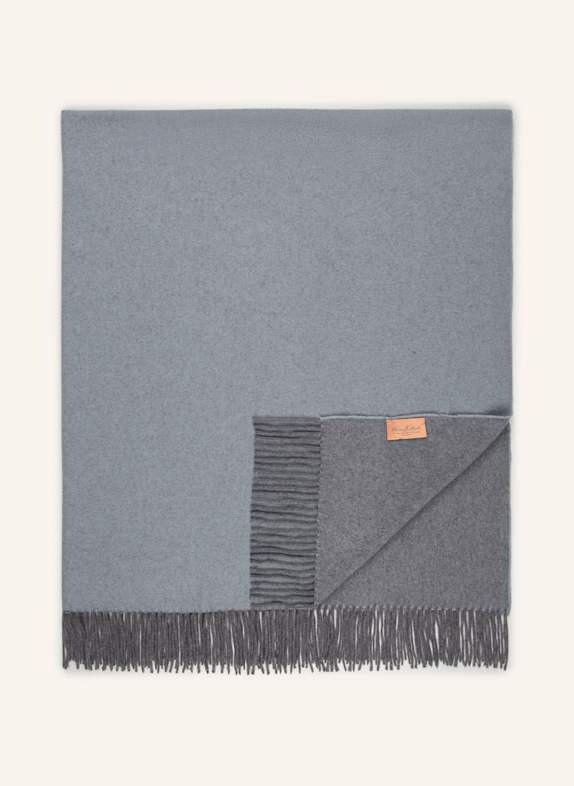 Christian Fischbacher Cashmere-Plaid ASPEN BLAUGRAU