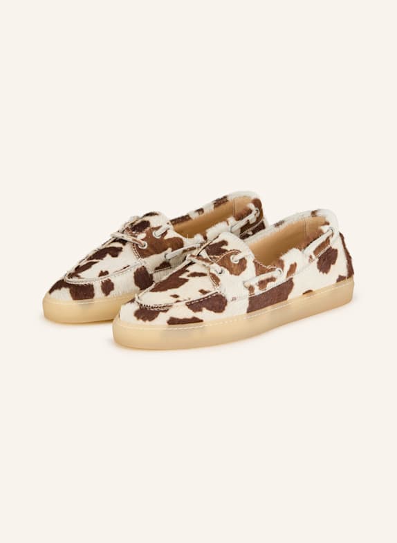 COPENHAGEN Boat shoes CPH160 BROWN/ CREAM