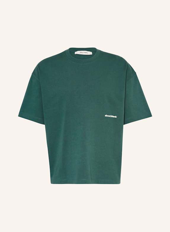 about:blank T-shirt BOX DARK GREEN/ WHITE