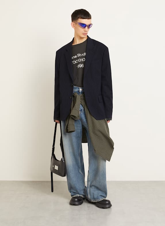 Acne Studios Jasje JOTAM Regular Fit DONKERBLAUW / GRIJS
