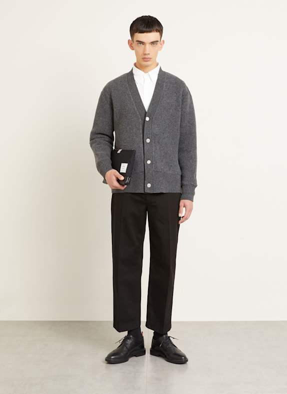 THOM BROWNE. breiwerk DONKERGRIJS