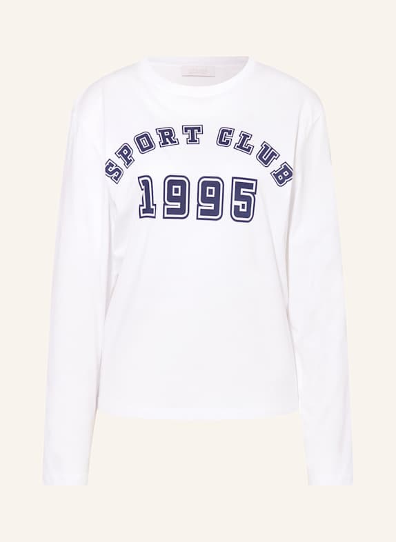 Rich & Royal Longsleeve WEISS/ DUNKELBLAU