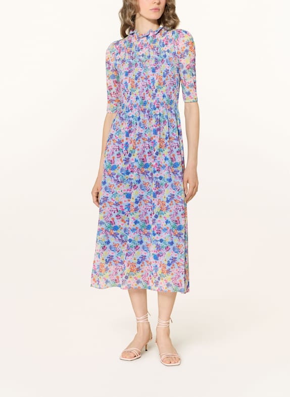 Rich & Royal Mesh-Kleid mit 3/4-Arm HELLBLAU