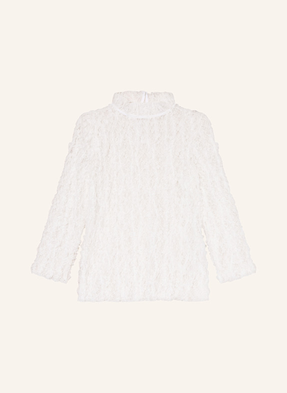 Rich & Royal Spitzenbluse mit Rüschen WEISS