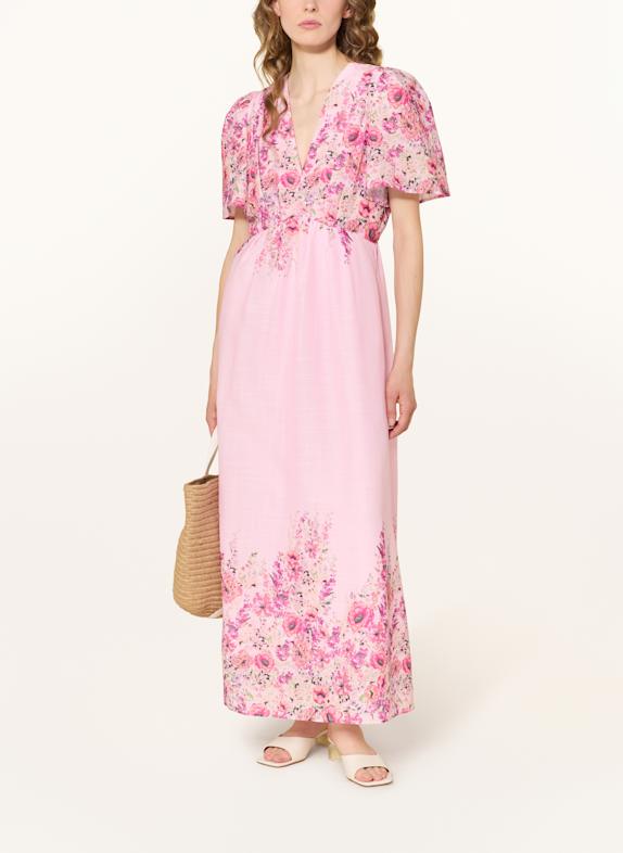 NEO NOIR SERNA dress PINK/ PINK/ GREEN