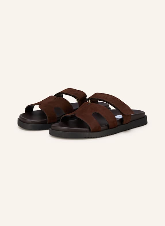 STEVE MADDEN Slides MISSILE DARK BROWN