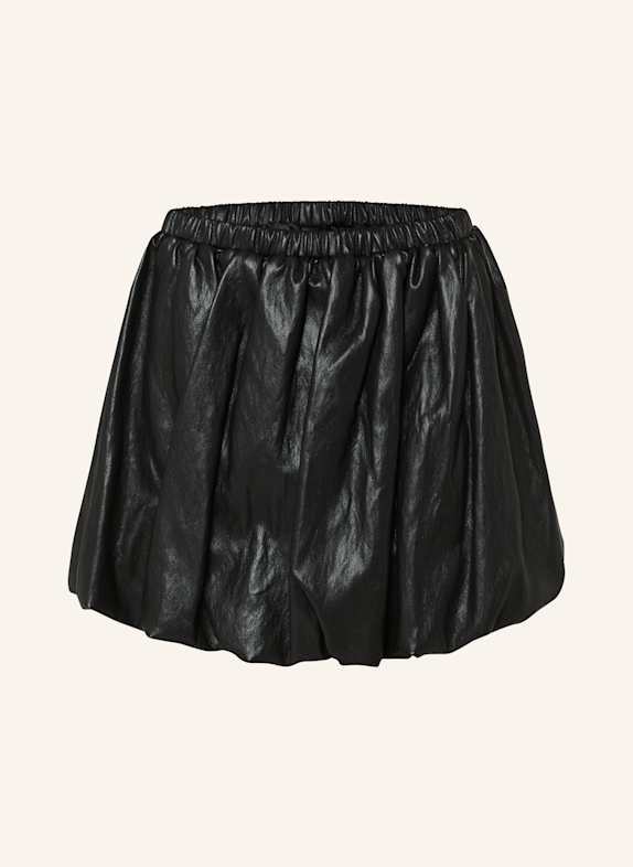 ELEH Rock in Lederoptik SCHWARZ