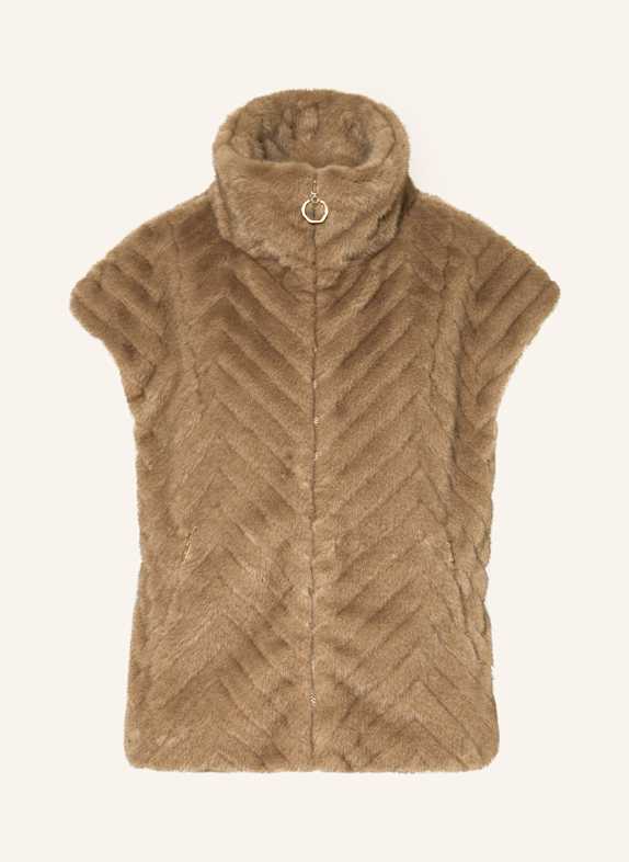 Joseph Ribkoff Kunstpelz-Weste BRAUN