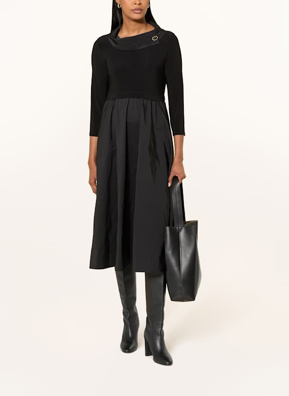 Joseph Ribkoff Kleid im Materialmix SCHWARZ