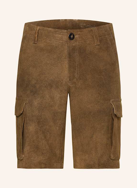 MEINDL Trachten-Lederhose ISLAND SHORT DUNKELBRAUN